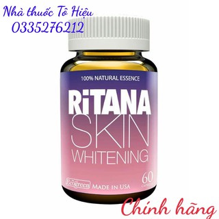 [ Chính Hãng] Viên Uống RITANA 60 viên- Bật Tông Trắng Hồng, Mờ Nám