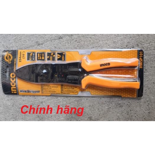 ĐỒ NGHỀ INGCO Kềm tuốt dây điện đa năng 8.5&quot;/215mm - 10&quot;/250mm HWSP851 - HWSP101 (Cam kết Chính Hãng 100%)