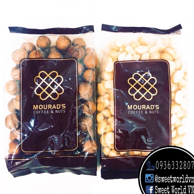 Tổng hợp các loại hạt dinh dưỡng Mourad's Coffee & Nuts (500g) - Úc