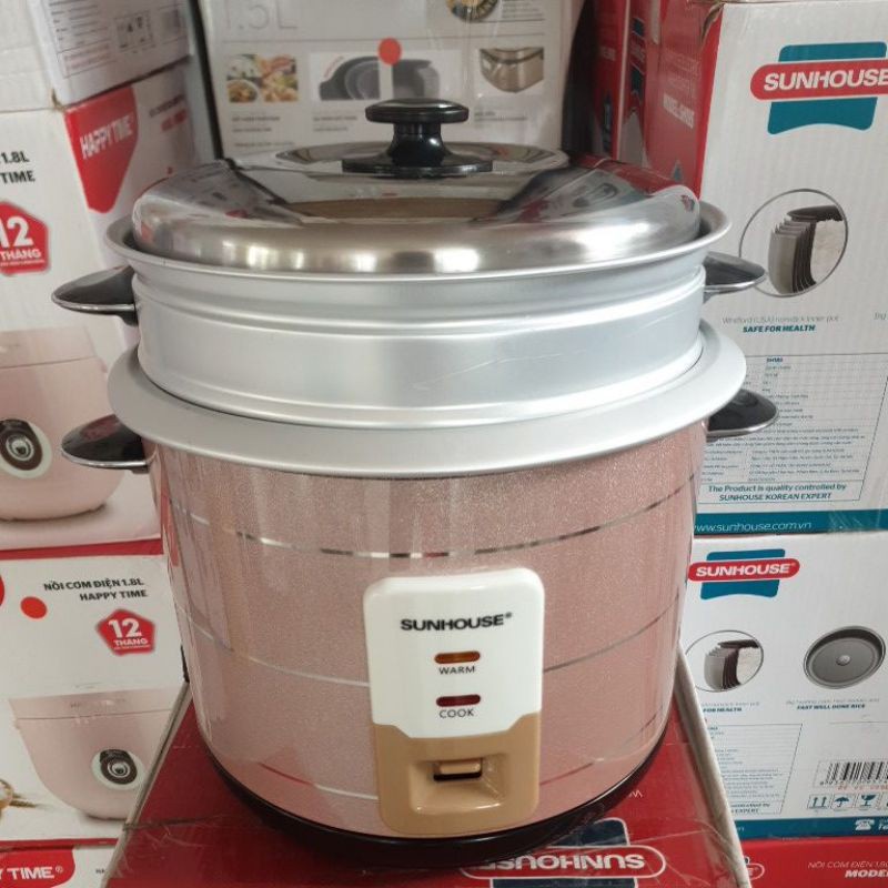 Nồi cơm điện Sunhouse SHD8135 2.2L 900W vung rời giữ ấm - Hàng TB thanh lý - SHD8125 1.8L, SHD8105 1.2L