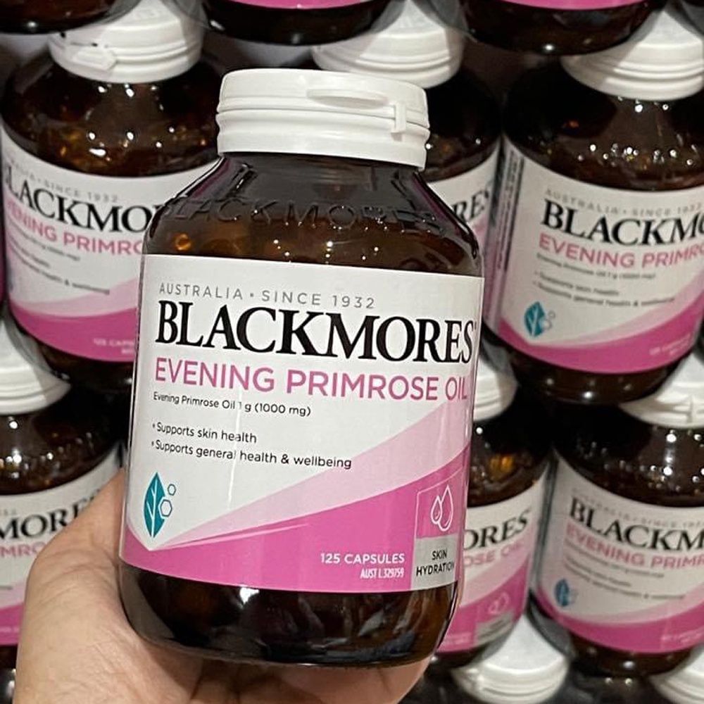 Viên uống tinh dầu anh thảo Evening Primrose Oil Blackmores 125 viên hỗ trợ đẹp da, cân bằng nội tiết