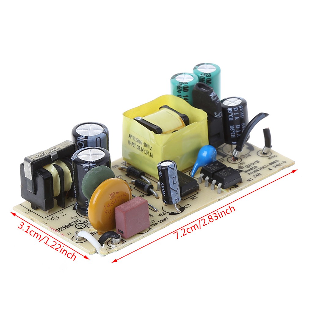 Bảng mạch cấp nguồn điện AC-DC 100-240V sang 5V 2A 2000mA