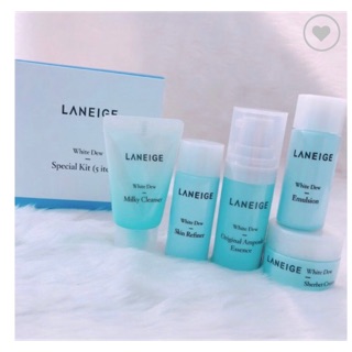 Bộ Kit Dưỡng Trắng, Dưỡng Ẩm Laneige White Dew Special Kit (5 Items)