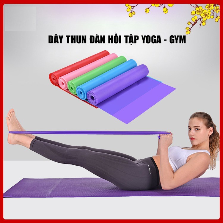 Dây Thun Tập Gym/Yoga/Thể dục chuyên nghiệp - Dây Chun Đàn Hồi Kháng Lực Tập Yoga