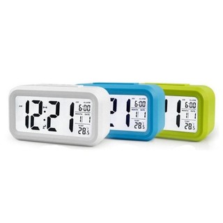 Đồng hồ báo thức điện tử để bàn, màn hình LCD đa chức năng: thời gian, báo thức, lịch, nhiệt độ