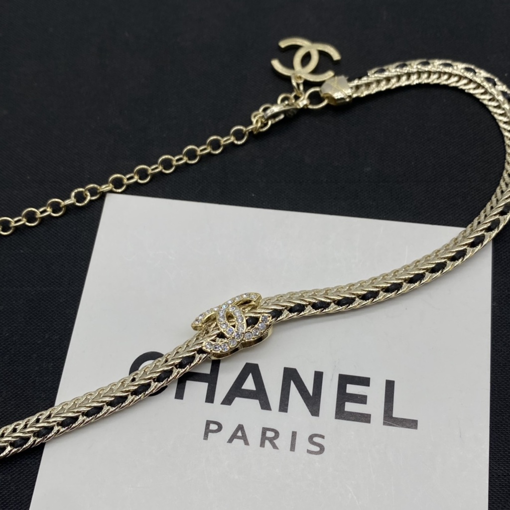 Dây Chuyền Da Đen Phong Cách Retro Thời Trang 2022c