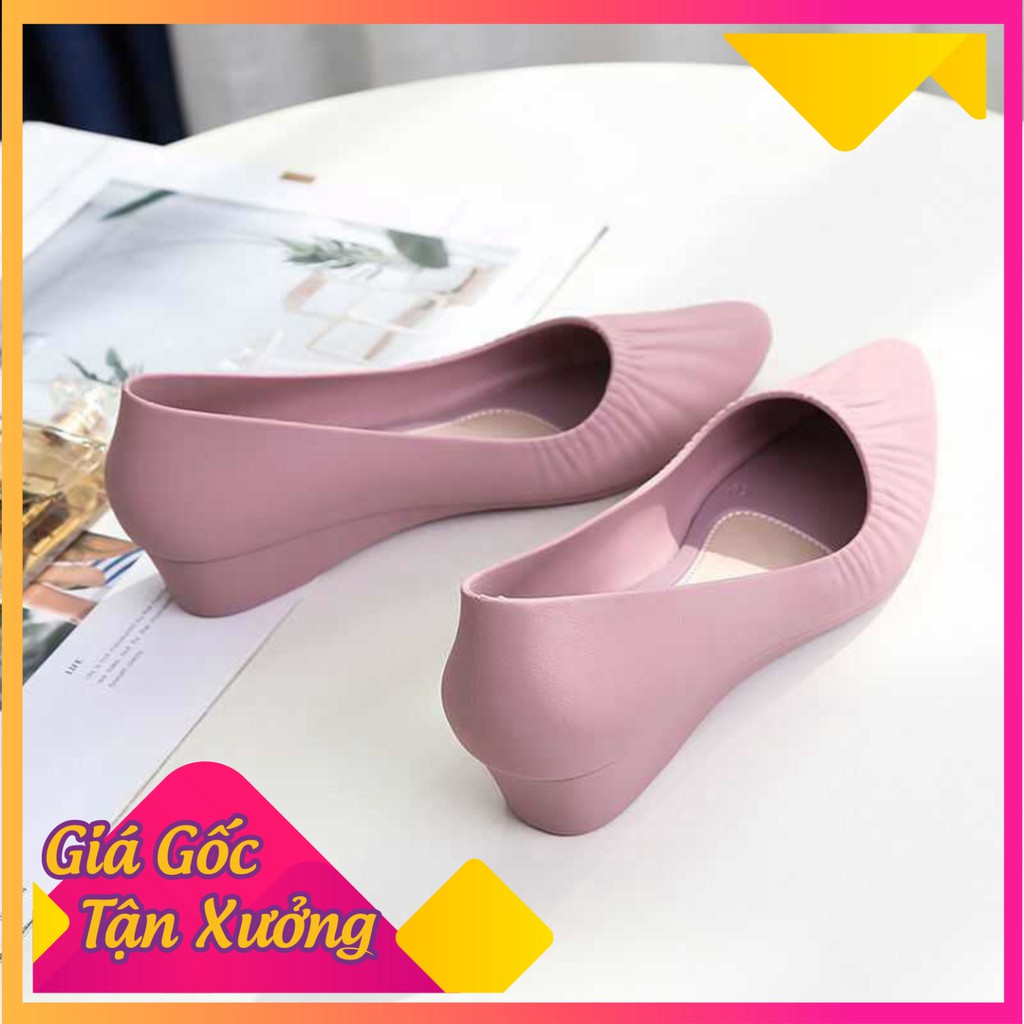 Giày búp bê giày công sở nhựa dẻo đi mưa chống nước , chống trơn trượt