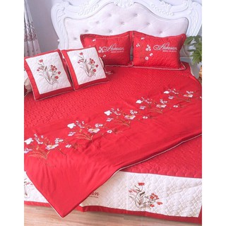 Set chăn ga gối 7 món cotton HQ nhập khẩu nguyên set