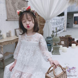 Đầm Ren Công Chúa Dễ Thương Cho Bé Gái