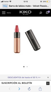 Son kiko velvet passion matte
