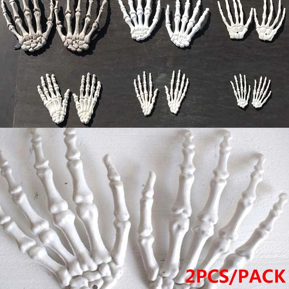 1 Cặp Xương Bàn Tay Giả Trang Trí Halloween