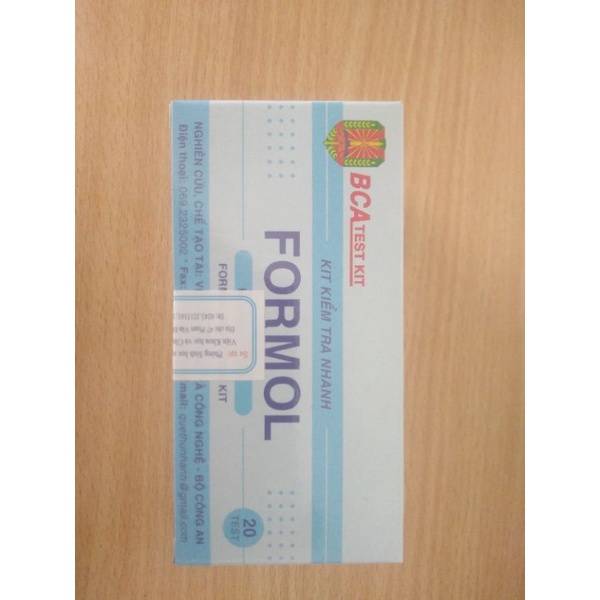 Test, kit kiểm tra nhanh Fomon (formandehyd)