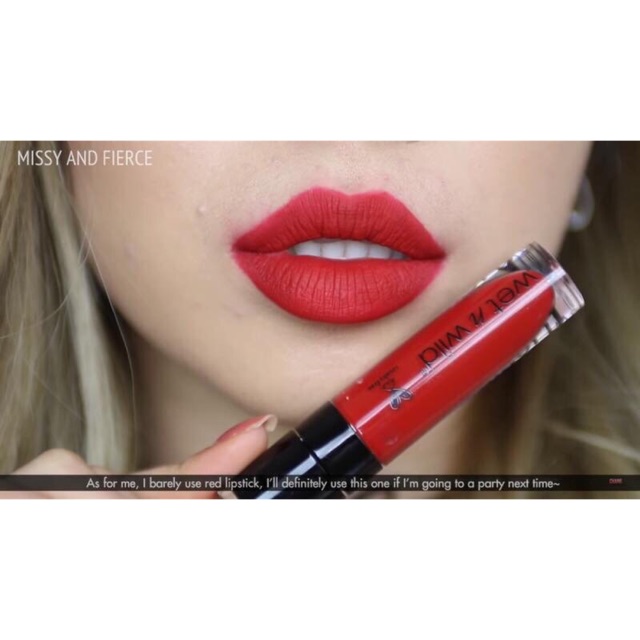 🌸🌾 Son Kem Lì Wet n wild #930B Missy and Fierce - Đỏ Tươi