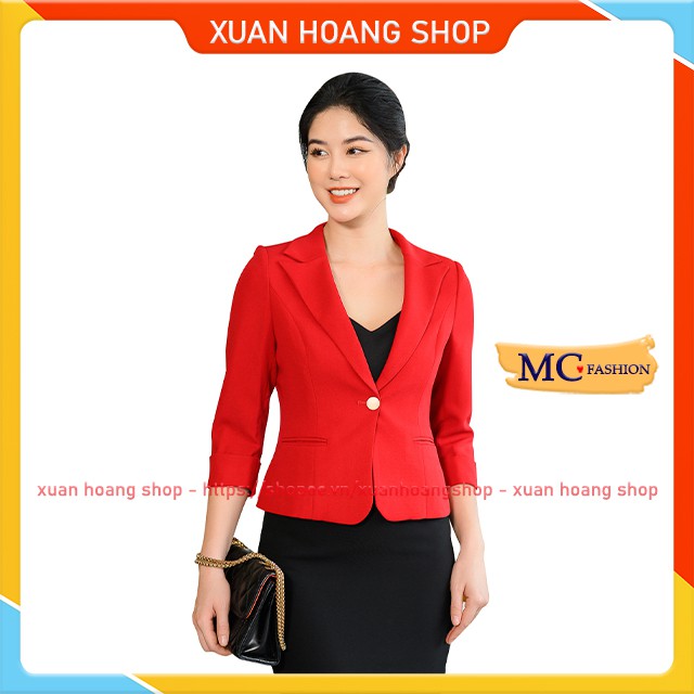 Áo Blazer Vest Kiểu Dáng Công Sở Đẹp Mc Fashion Đỏ, Đen, Xanh Tím Than Tav392 | BigBuy360 - bigbuy360.vn