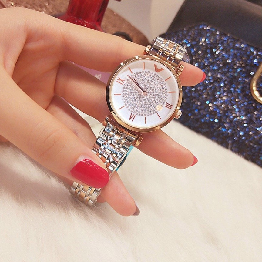 Đồng Hồ Nữ RaNa 842 Dây Kim Loại Cao Cấp Mặt Đính Đá Sang Trọng - Tặng Kèm Hộp | BigBuy360 - bigbuy360.vn