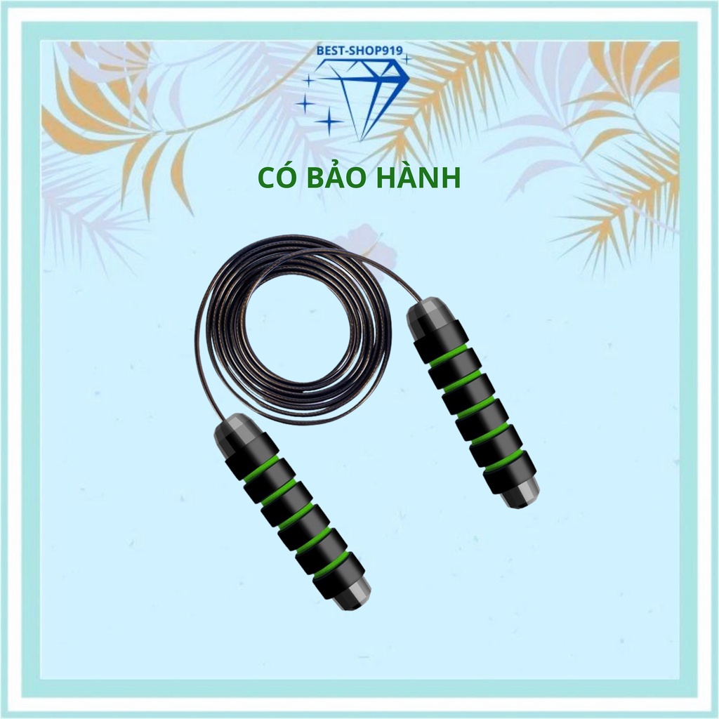 Dây nhảy giảm cân đốt mỡ bụng lõi thép đàn hồi có tạ 2.7m tập thể dục gym muay thái tại nhà