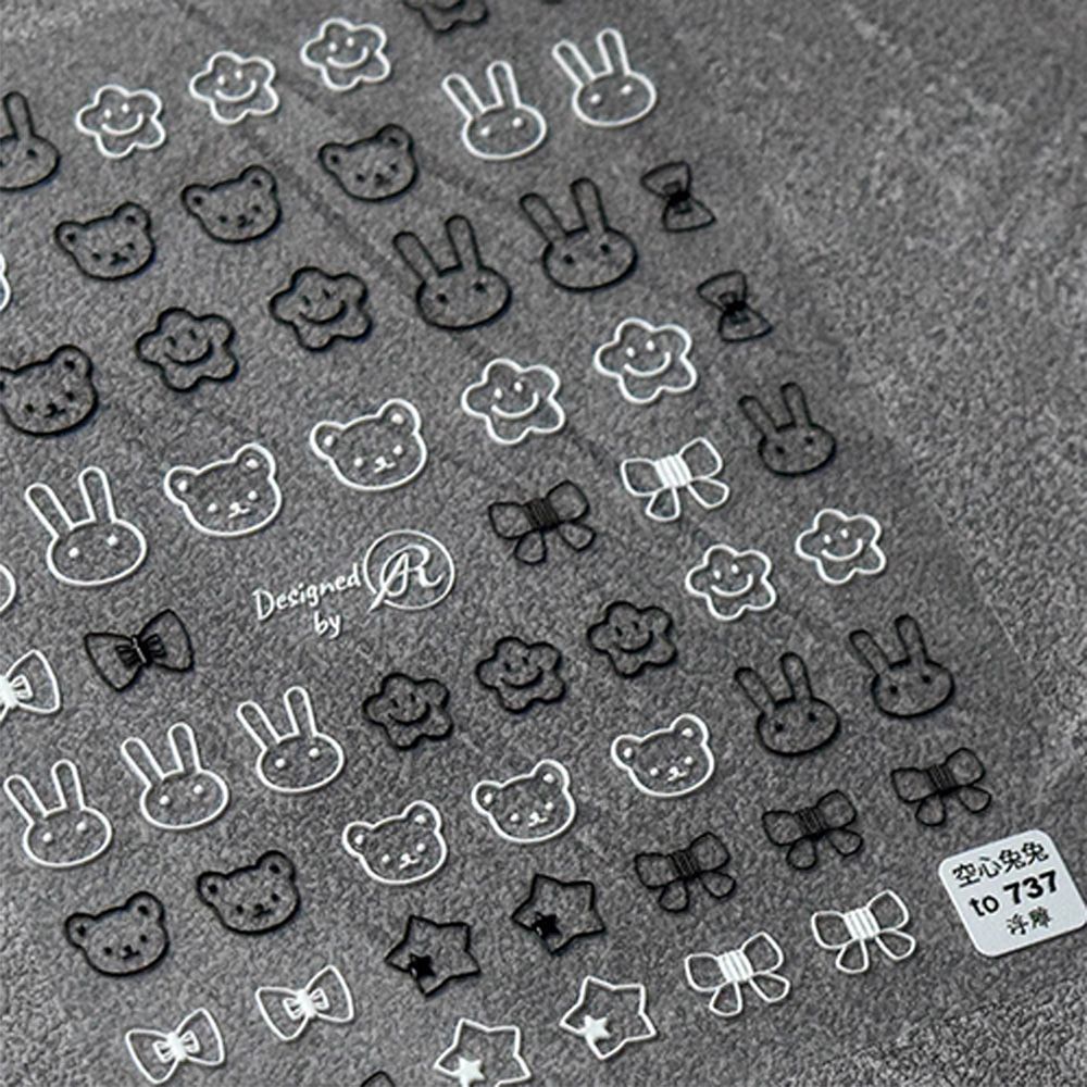 [Hàng mới về] Miếng dán trang trí móng tay họa tiết 5d tùy chọn DIY