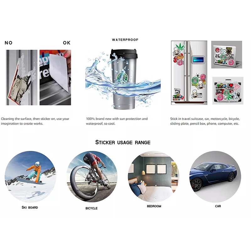 Bộ 50 Miếng Dán Trang Trí Điện Thoại/ Laptop Hình Câu Lạc Bộ Bóng Đá