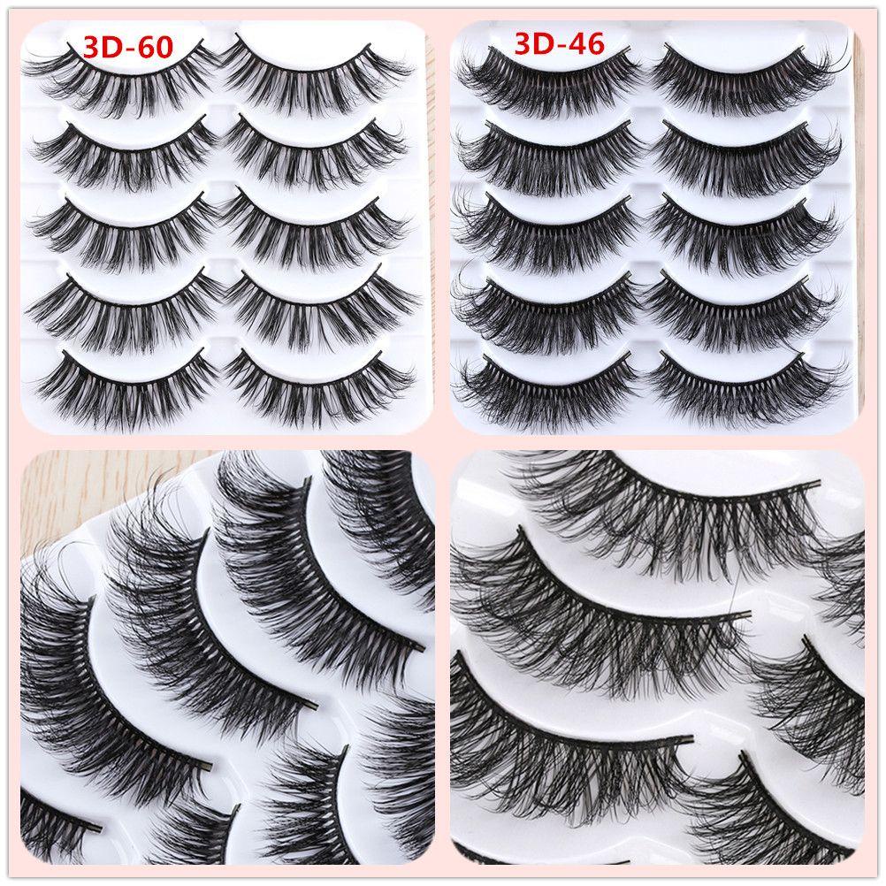 BORAG Set 5 Cặp Lông Mi Giả Dài Và Dày Tự Nhiên Chuyên Nghiệp SKONHED