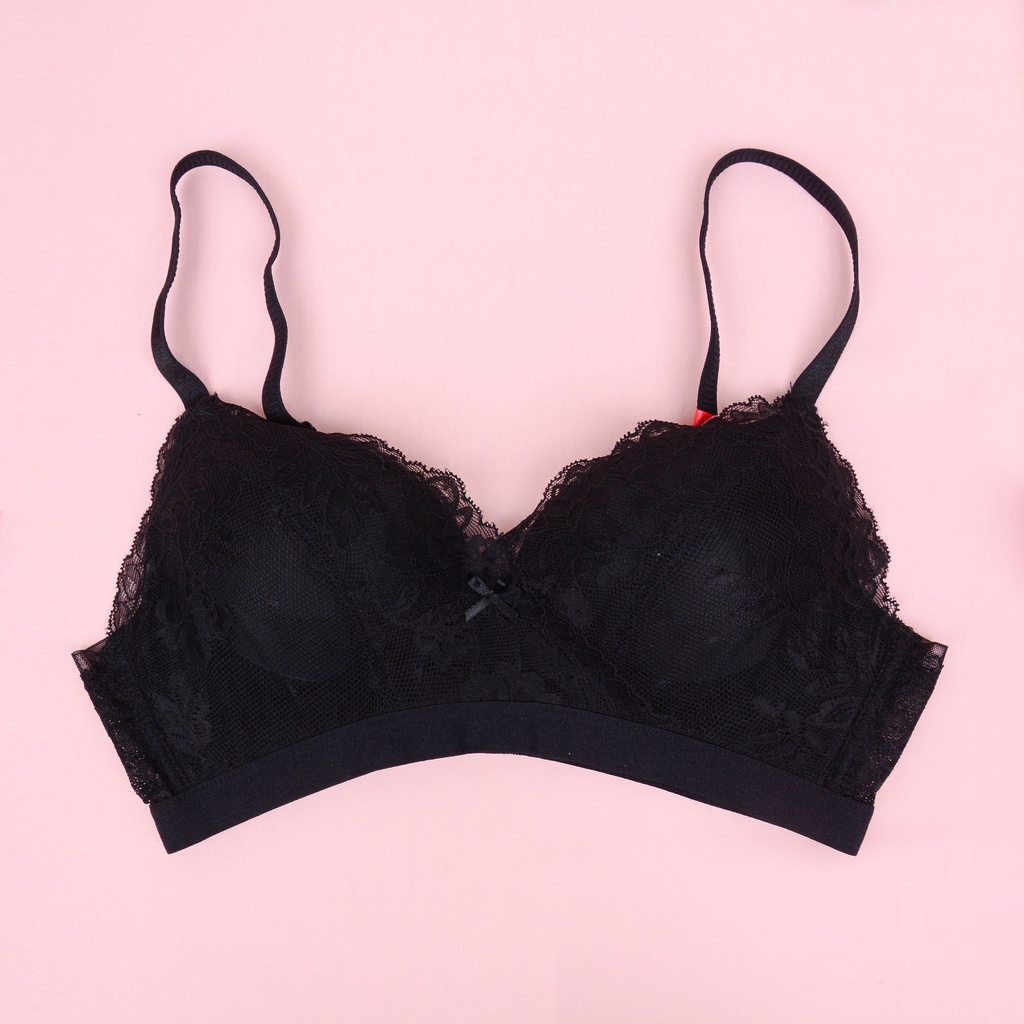 Áo lót nữ phối ren HMTmoda không gọng, cup xéo, mút mỏng S10-29721B