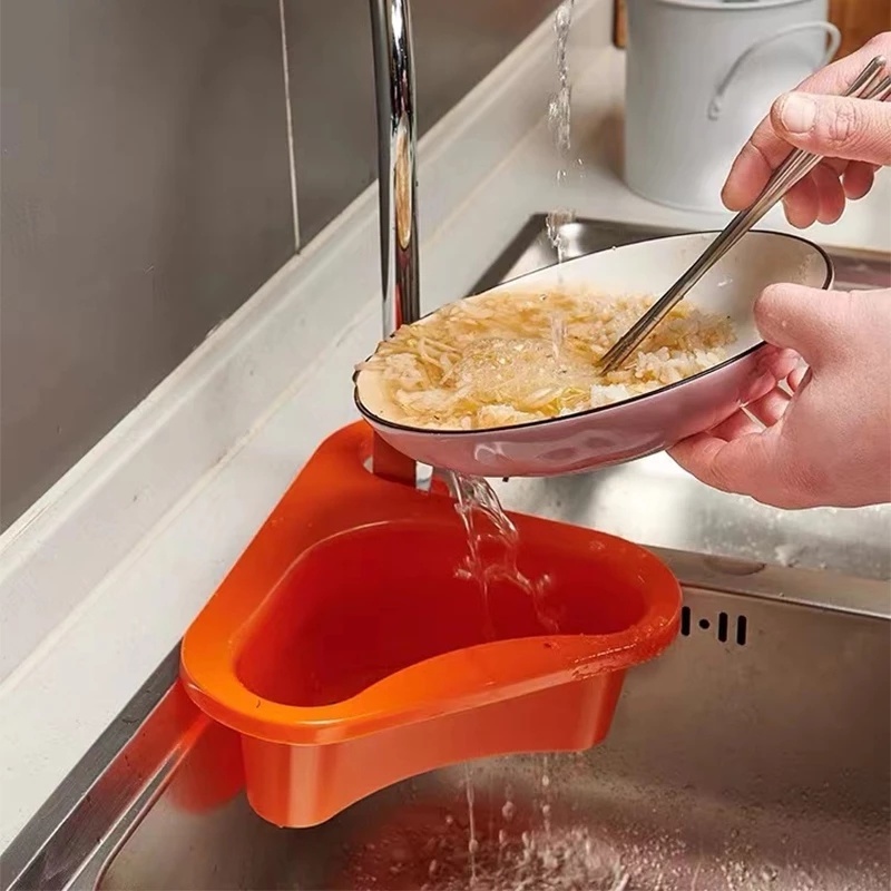 Rổ Tam Giác Đa Năng Thoát Nước Gắn Bồn Rửa Chén
