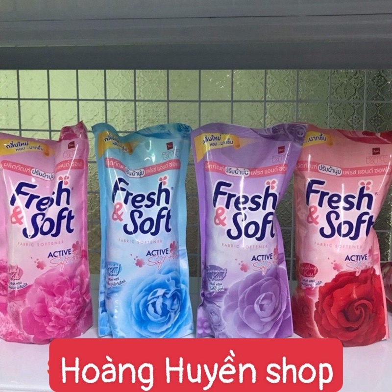 HH Nước xả vải Fresh&amp;Soft Thái Lan 600ml/ túi Đảm bảo uy tín chất lượng