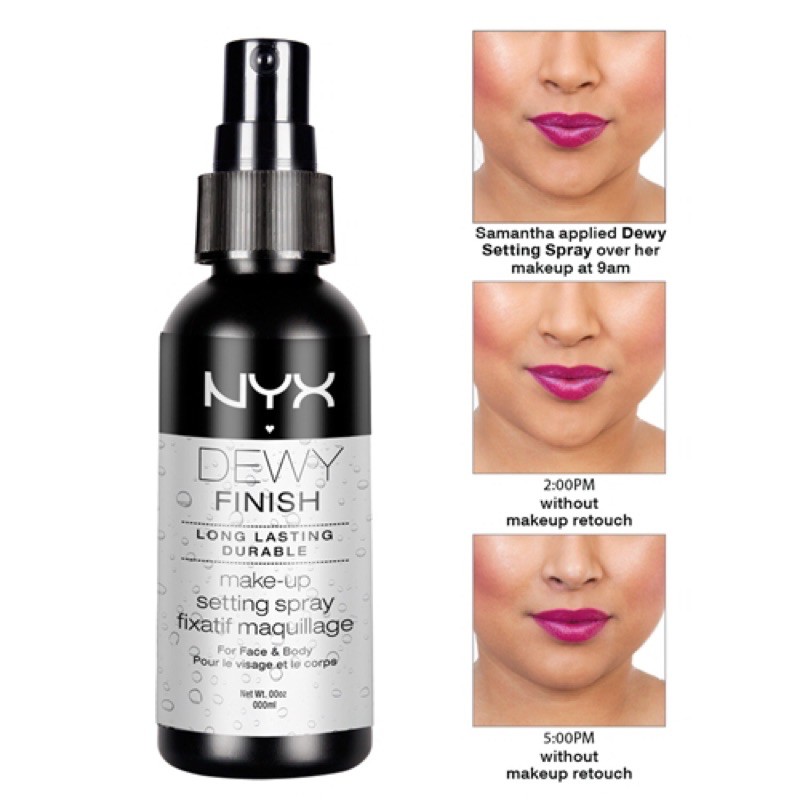 Hàng Mỹ. Xít khoá nền lớp trang điểm . NYX Dewy- Matte Finish Long Lasting Setting Spray.60 ml | BigBuy360 - bigbuy360.vn