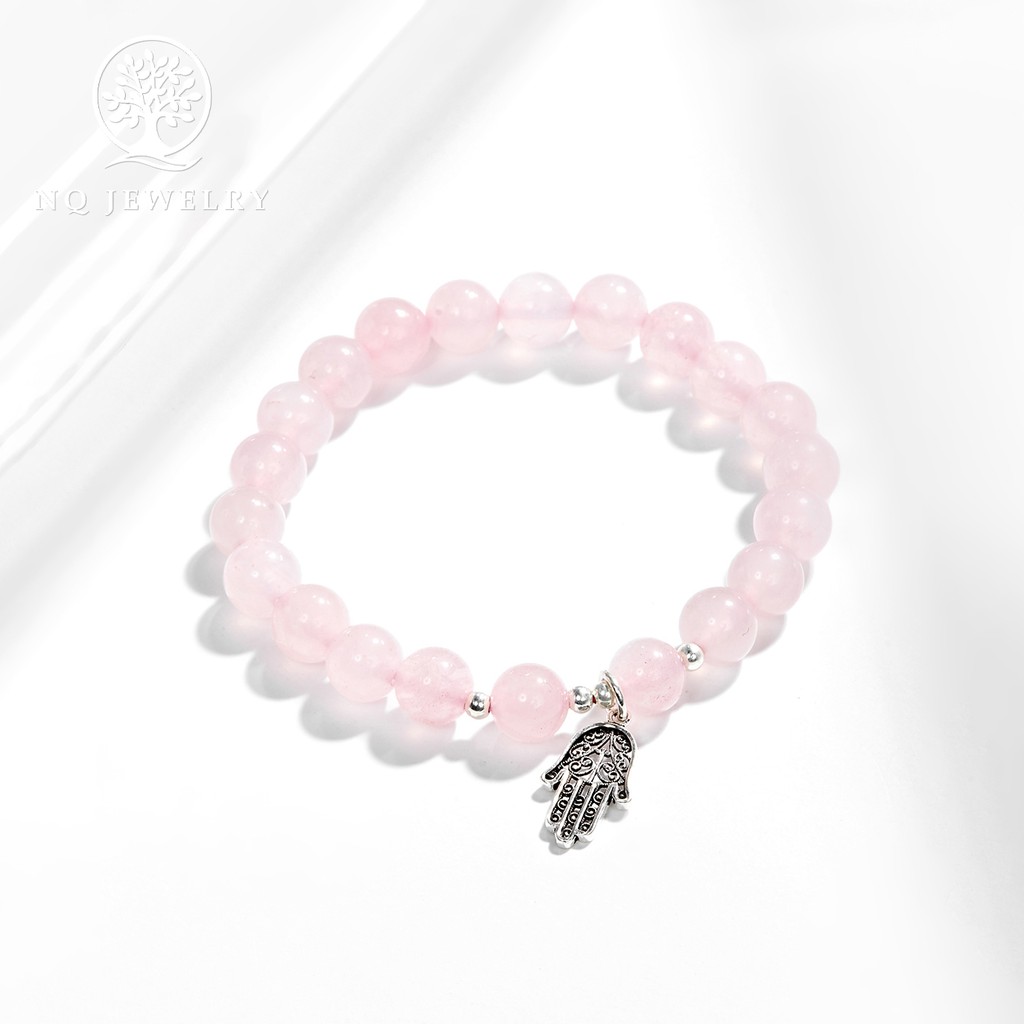 Vòng tay phối charm bàn tay hamsa - NQ Jewelry