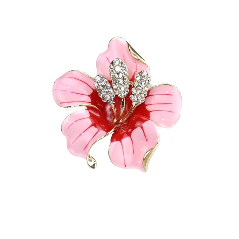 Thời Trang Ghim Cài Áo Hình Bình Hoa Đính Đá Thiết Kế Tinh Tế