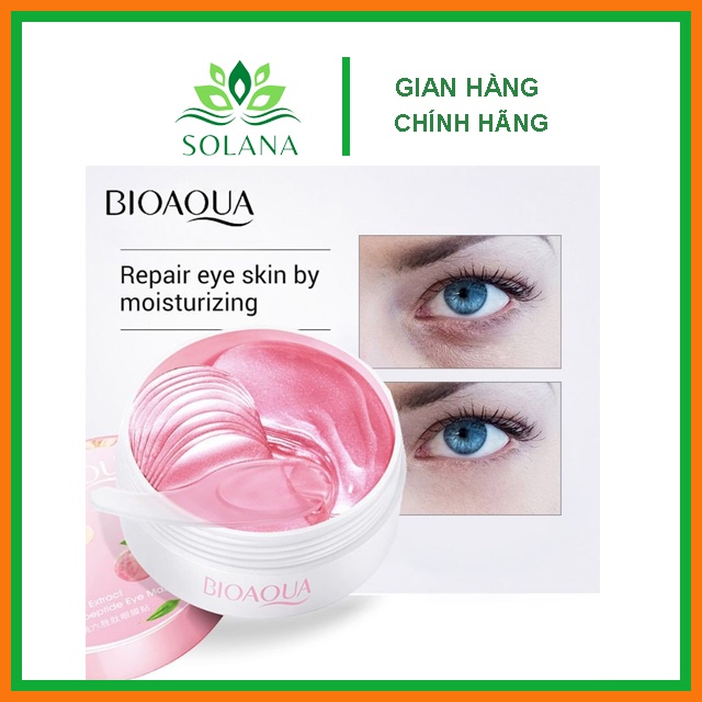 Hộp 60 miếng mặt nạ dưỡng mắt Bioaqua Eyemask Hydrating Senabeauty SOLANA