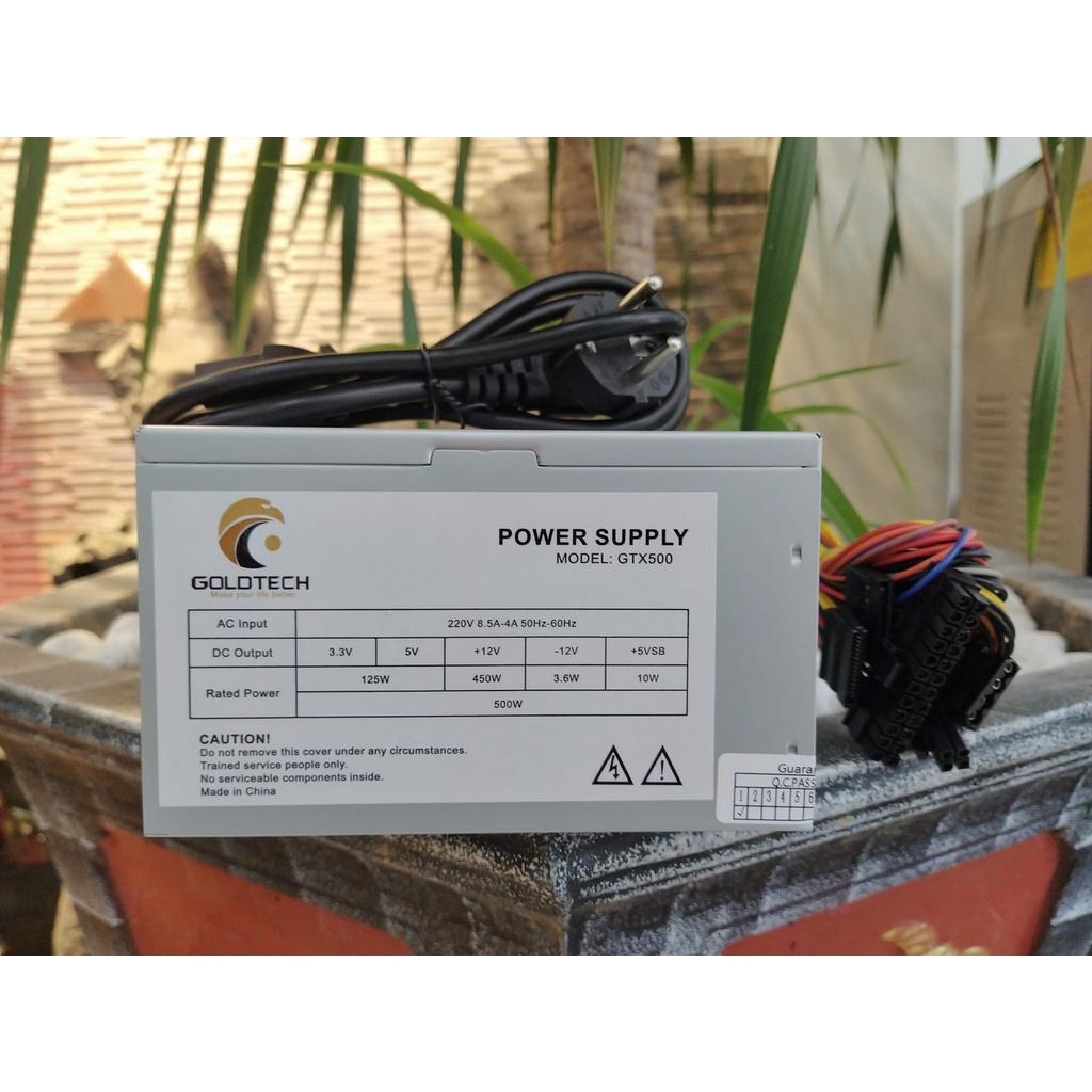 Nguồn văn phòng chính hãng GoldTech ATX 500W - Bảo hành 2 năm