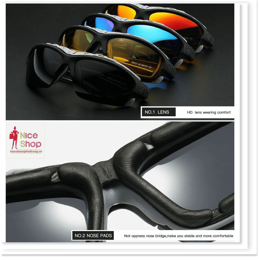 Xả Kho - Kính mát phân cực chống chói chống trầy kiểu dáng thể thao | BigBuy360 - bigbuy360.vn