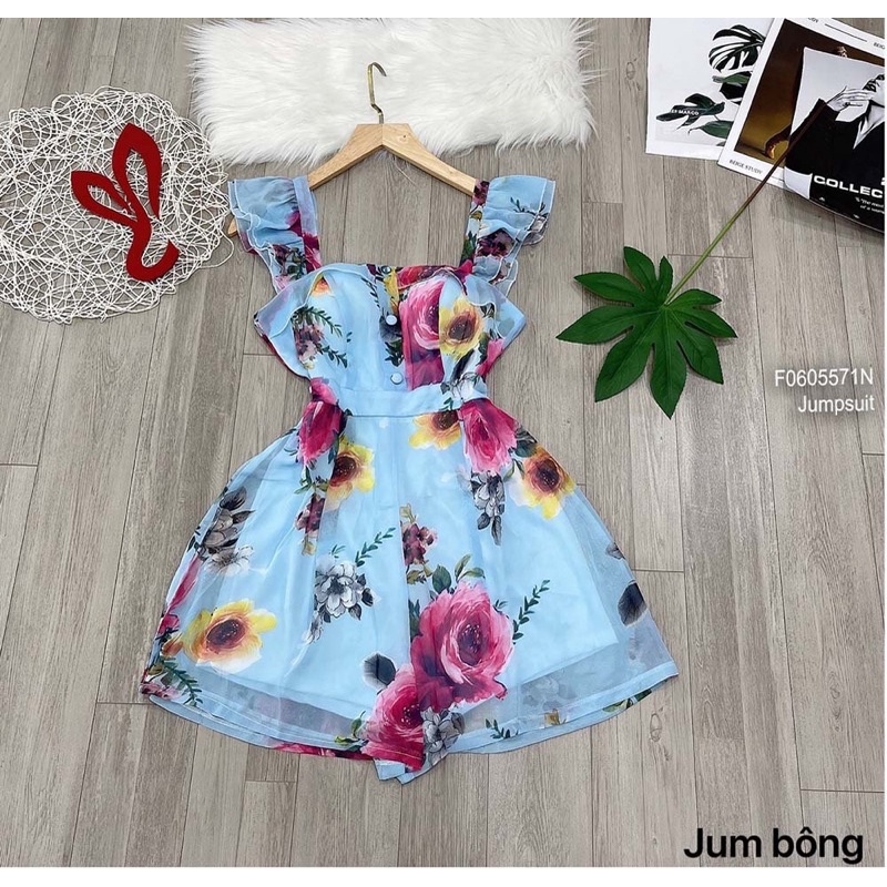 Jumpsuits hoa tay cánh tiên