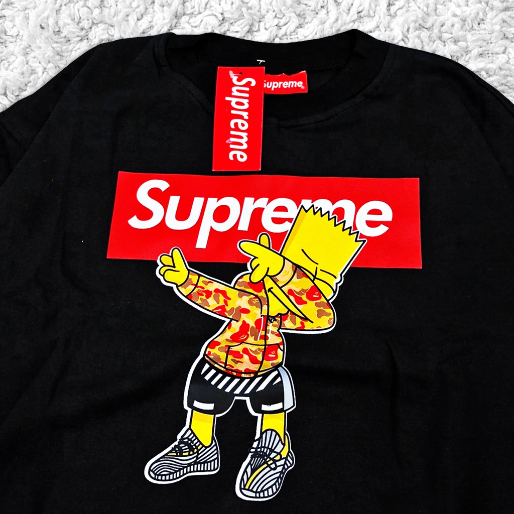 Áo Khoác Cardigan Supreme X The Simpsons Màu Đen Nhập Khẩu Cho Nam Nữ