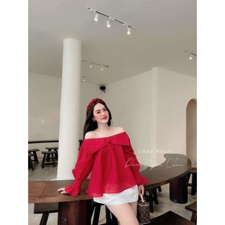 áo trễ vai thiết kế (ảnh thật ở cuối)