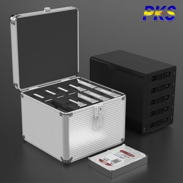 Hộp Bảo Vệ 5/10 Ổ Cứng 3.5 ORICO BSC35-10 vỏ Nhôm chống nước Có Khóa cao cấp chính hãng