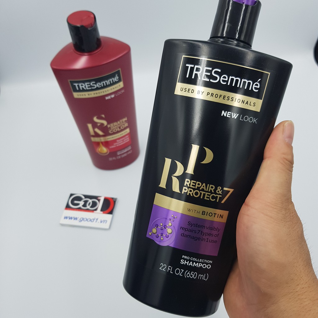 Dầu gội-xả Tresemme Keratin Smooth 5 in 1 650ml USA