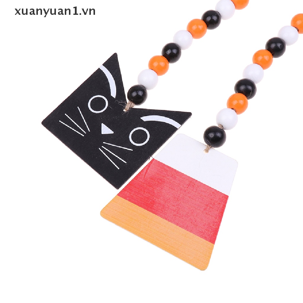 Chuỗi Hạt Gỗ Trang Trí Halloween Độc Đáo