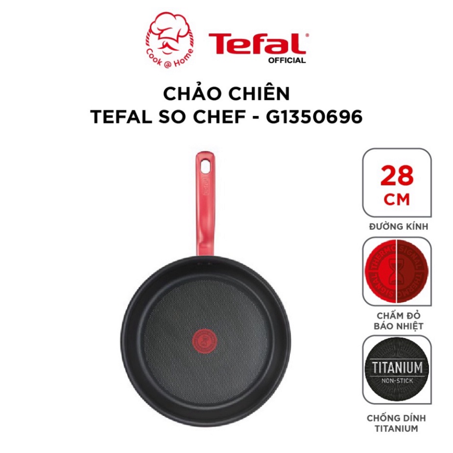 Chảo chiên Tefal So Chef size 21, 24, 28cm G1350295/G1350495/G1350695