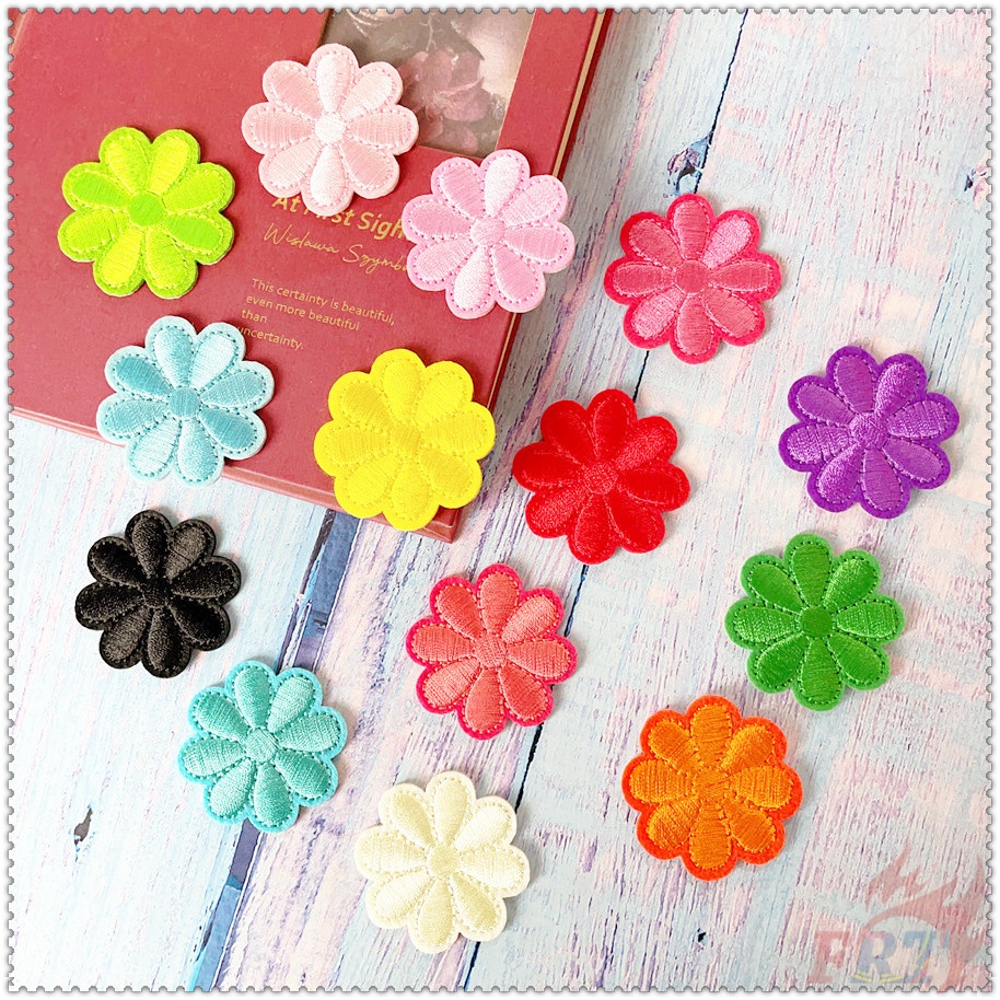 ❣️ Miếng Dán Ủi Hình Bông Hoa Nhiều Màu ❣️1 Miếng Dán Ủi Lên Giày, Quần Áo, Túi Xách