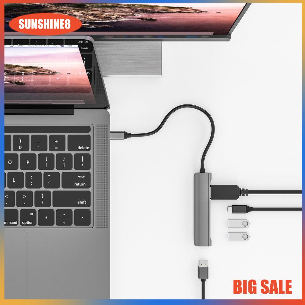 【SUN】Docking Station 5 In 1 4K60Hz Lớn DP DisplayPort Type-c Docking Station