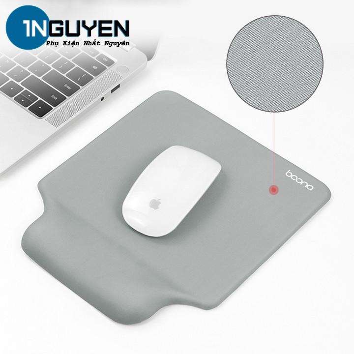 Tấm Lót Chuột Có Đệm Tay Silicon Baona Chống Mỏi Chai Tay Cho Văn Phòng, Thiết Kế Đơn Giản | Mouse Pad