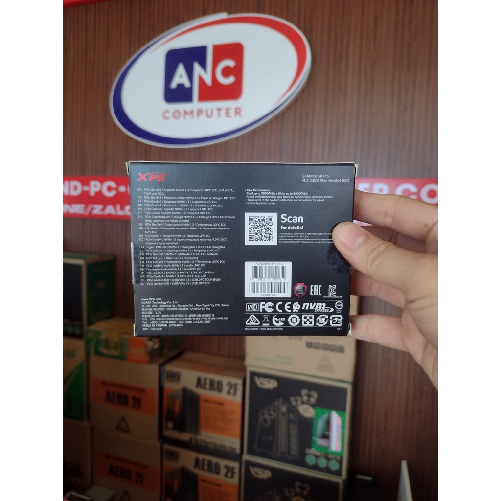 SSD Adata XPG Gammix S11 Pro  1TB M.2 NVMe PCIe Gen3x4 Chính Hãng Giá Tốt