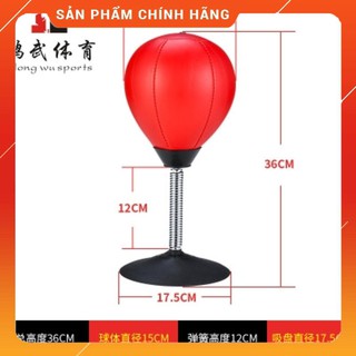 Bóng đấm bốc để bàn giải toả áp lực stress, tập thể dục cho người lớn - Bao đấm bốc bơm hơi tiện lợi Mới 2020