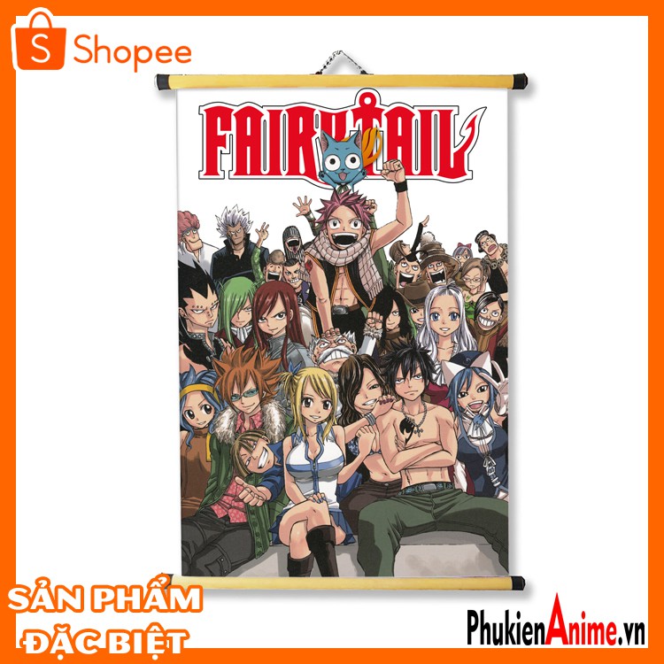 Shop Anime Hcm - Tranh treo vải 40x60 Anime Fairy Tail