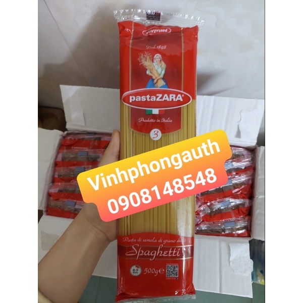 Mì ý spaghetti Pasta Zara 500gr
