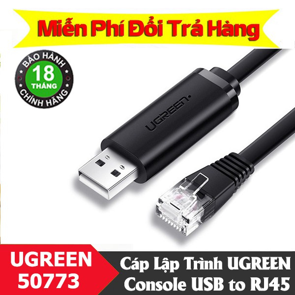 Cáp Lập Trình UGREEN Console USB To RJ45 FTDI - Nhà Phân Phối Ugreen VN 50773