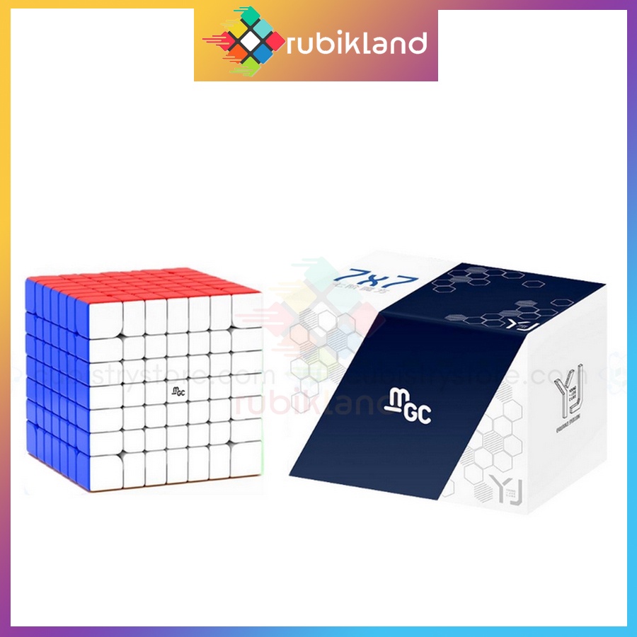 Rubik 7x7 YJ MGC 7x7 Có Nam Châm Stickerless Rubic Không Viền 7 Tầng Đồ Chơi Trí Tuệ Trẻ Em