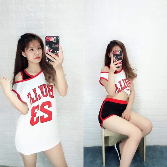 Set Bộ Bulls 23 Thể Thao Tập Gym Chạy Bộ Đi Biển