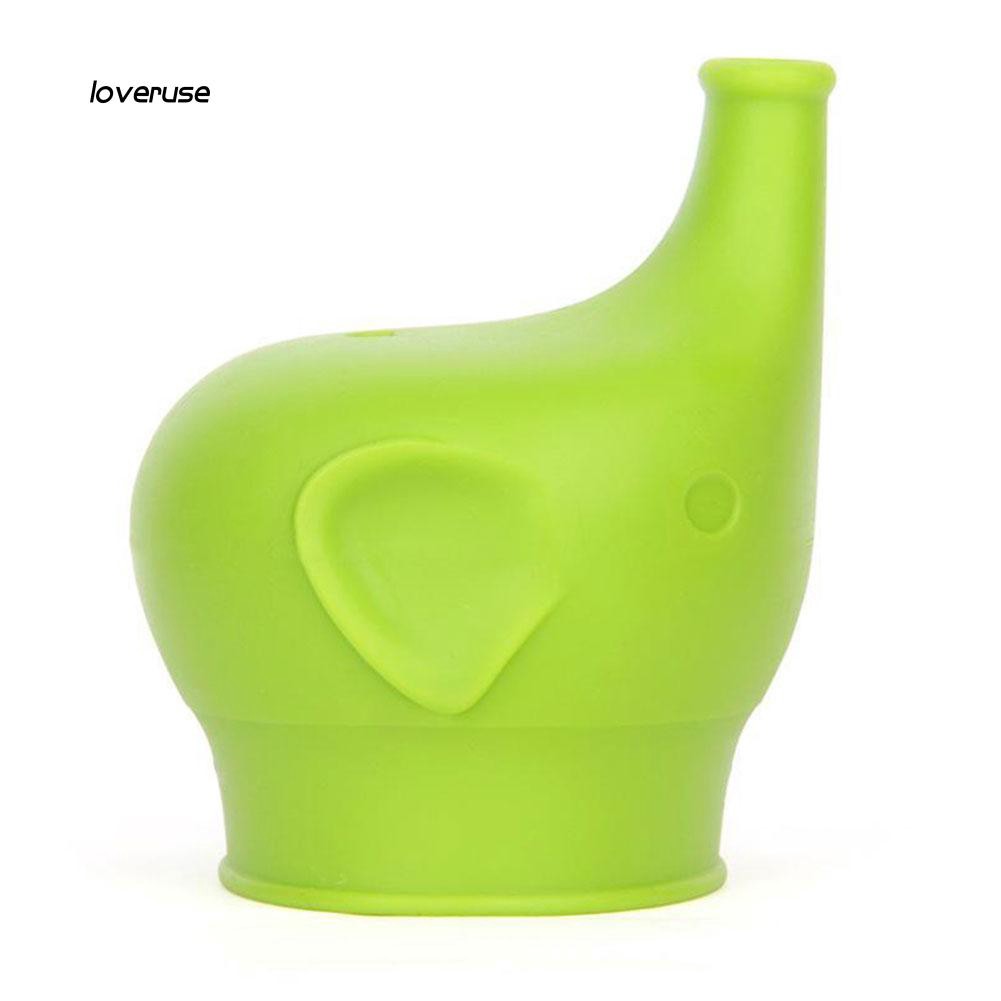 Nắp silicon đậy cốc nước hình con voi ngộ nghĩnh dành cho các bé
